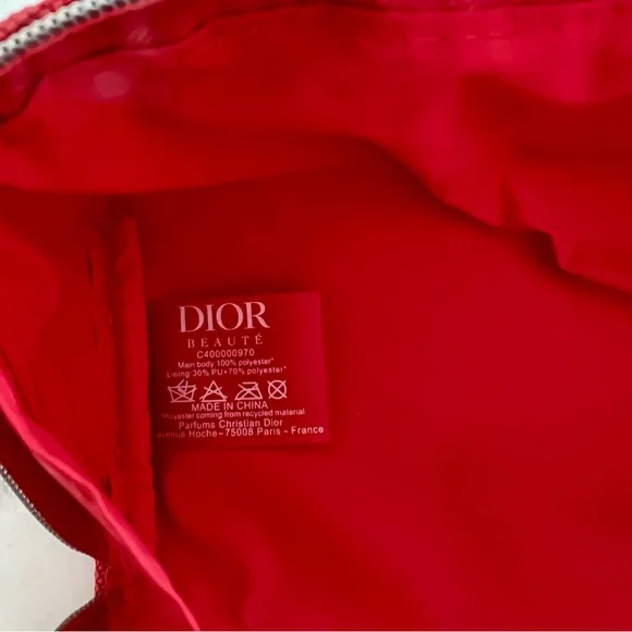 CHRISTIAN DIOR - Peony Coral Dior Trousse Bag - NWOT - Picture 5 of 6
